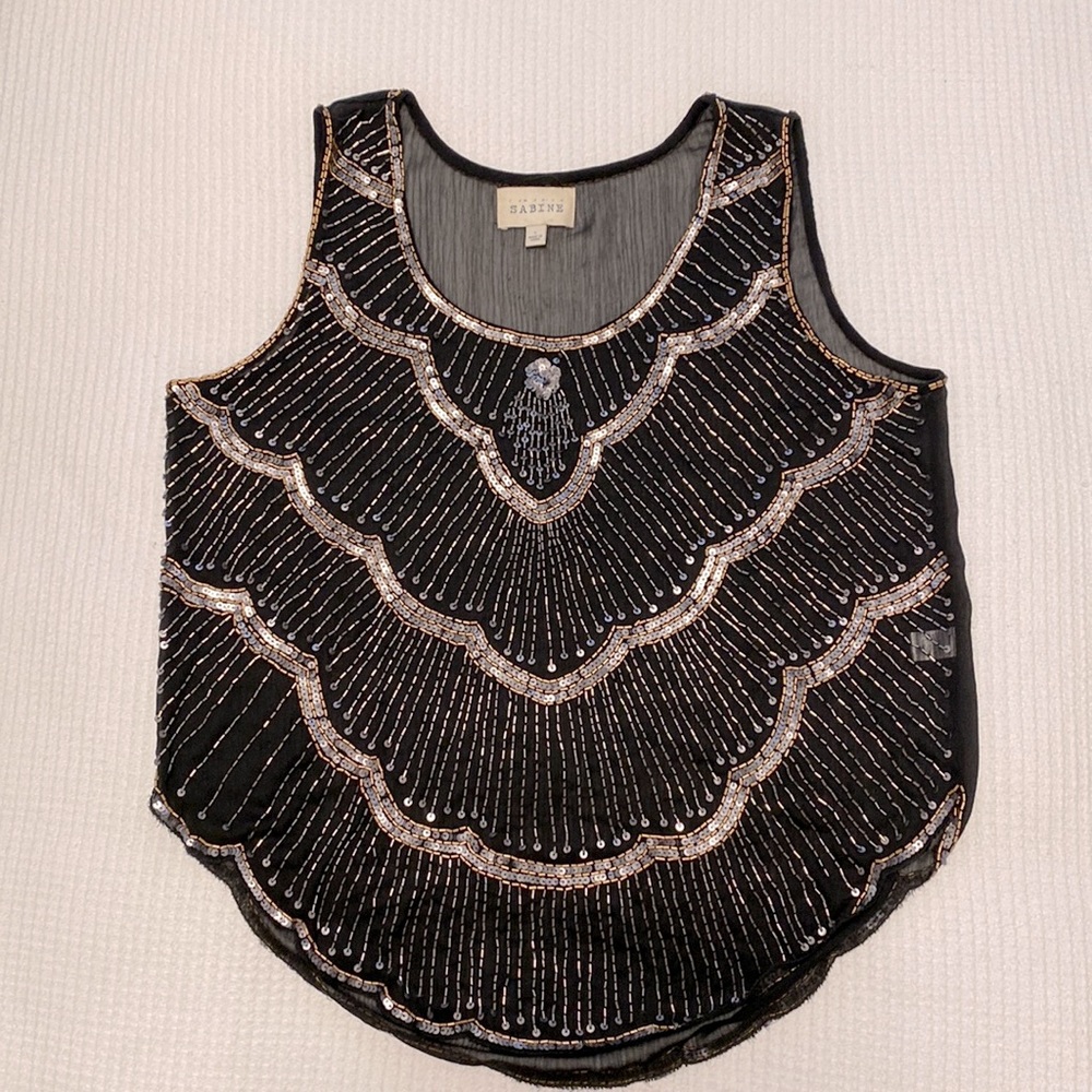 Sabine Beaded Top, Large